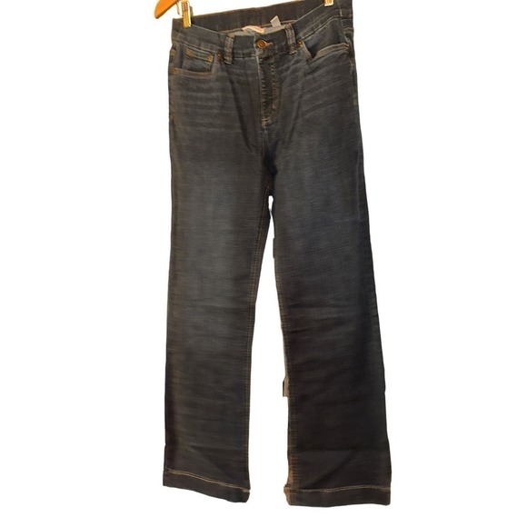 Denim & Co. Denim - Denim & Co. Women's Dark Wash Mid Rise Straight Leg Jeans Size 8 Tall Blue NWOT
